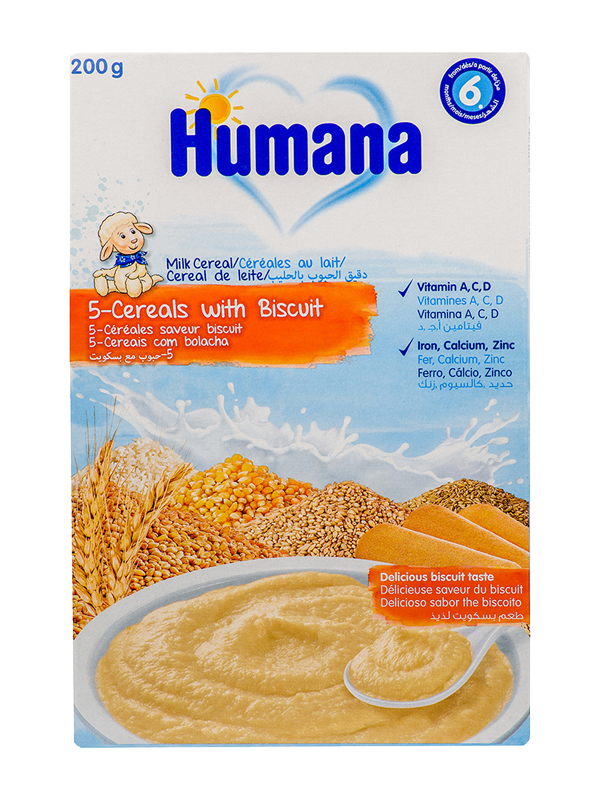 Humana Κρέμα 5 δημητριακά και μπισκότο
