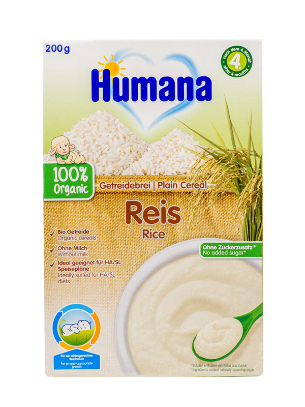Organic Rice Flour Cereal – Without Milk