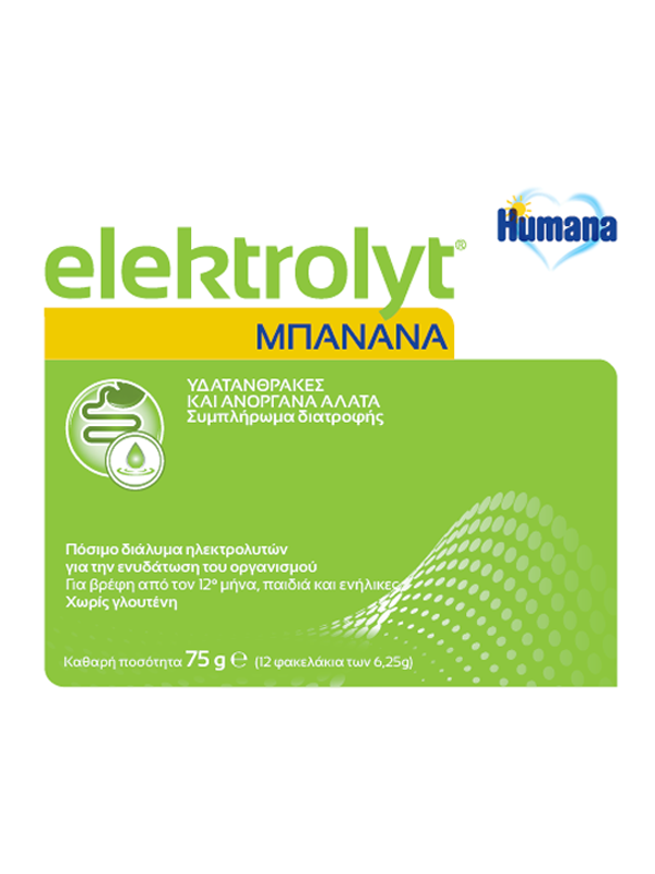 Electrolytes with banana flavor