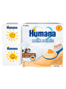 Humana yoghurt dessert with semolina and biscuit