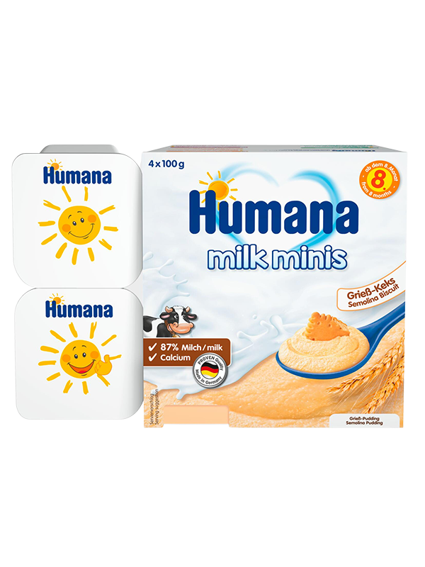 Humana επιδόρπιο γιαουρτιού με σιμιγδάλι και μπισκότο